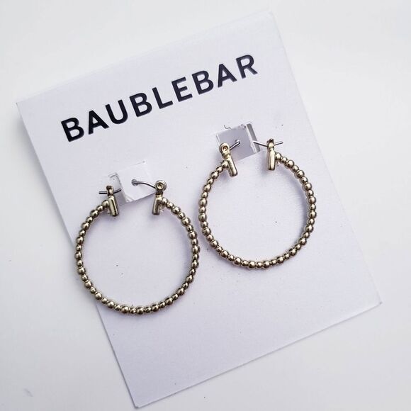 Baublebar Gold Bubble Hoop Earrings - Picture 1 of 3